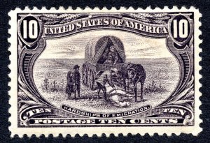 US 1898 10¢ Trans Mississippi Expo Stamp #290 MLH CV $135