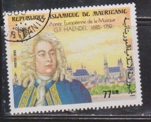MAURITANIA Scott # 583 Used - Composer George Frideric Handel