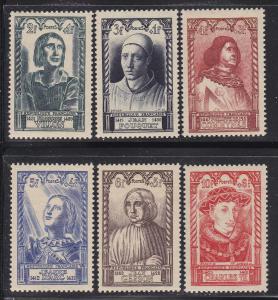 FRANCE B207-12 MNH 1946 PORTRAITS-FAMOUS PEOPLE