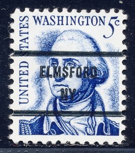 Elmsford NY, 1283B-81 Bureau Precancel, 5¢ rev'sd Washington