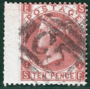 GB USED ABROAD DANISH DWI 10d Deep Red-Brown ST THOMAS SG.112 Cat £400* SBR48