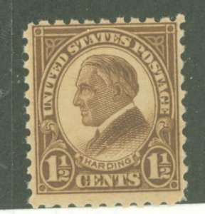 United States #582  Single