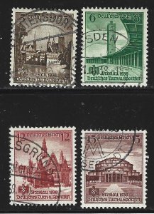 Germany Scott 486-489 Used Complete set Gymnastics stamps 2018 CV $2.45