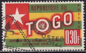 Togo 386 USED 1961 Togo's Admition to the UN .30 Fr