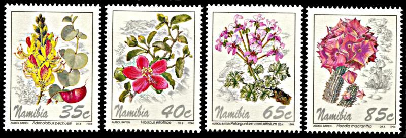 Namibia 762-765, MNH, Flowers