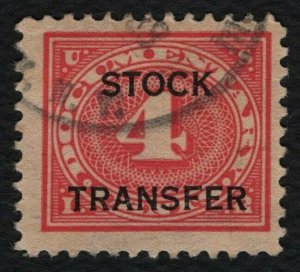 #RD3 4c Stock Transfer, Used [28] **ANY 5=FREE SHIPPING**