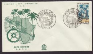 Ivory Coast 196 Trees 1962 U/A FDC