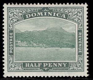 DOMINICA EDVII SG47, ½d blue-green, M MINT. Cat £14.