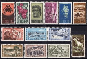 ZAYIX Cyprus 206-218 MNH Castles Churches Ruins Tombs Sculptures 083022S123