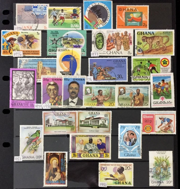 Gambia Ghana Botswana QV/QE M&U Collection(Apx 300+Items) ( HP152