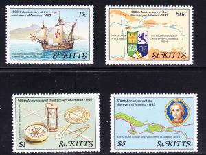 St. Kitts Anniversary Discovery of America Columbus  VF/NH