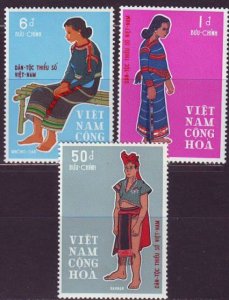 VIETNAM SÜD SOUTH [1969] MiNr 0432-34 ( **/mnh ) Trachten