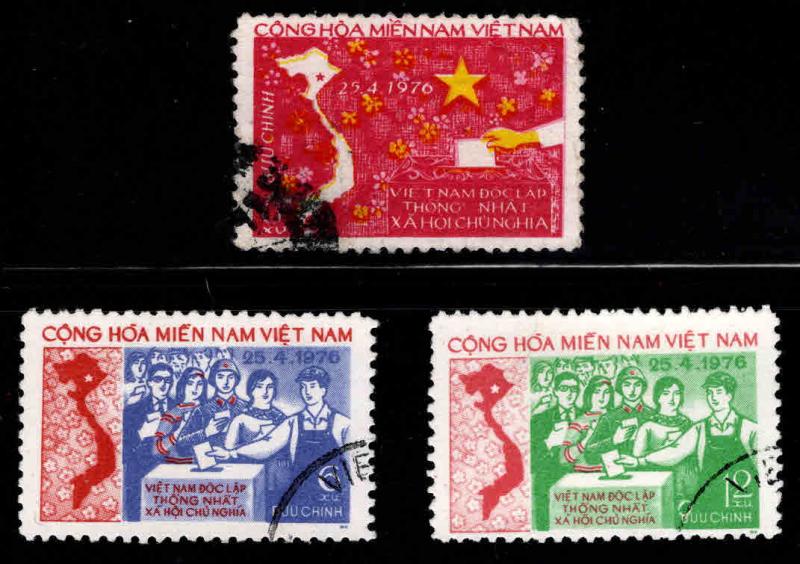 Viet Nam , Viet Cong Michel 65-67 Used stamp set