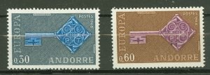 Andorra (French) #182-9 Mint (NH) Single (Complete Set) (Europa)