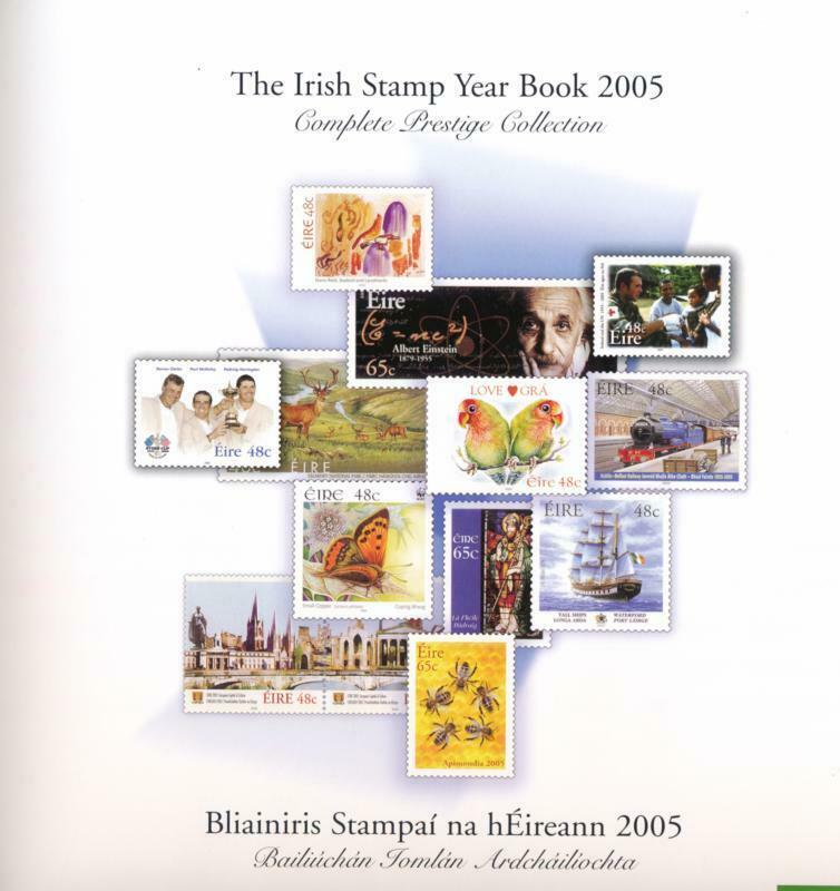 IRELAND 2005 IRISH STAMP YEAR BOOK SPECIAL LEATHERBOUND