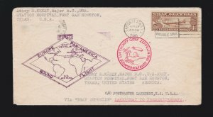 US C14 on Cover To/ From Fort Sam Houston, TX via Frederichshafen VF SCV $375