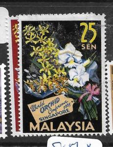 MALAYSIA  (PP2805B) FLOWERS  SG 14-5   MOG