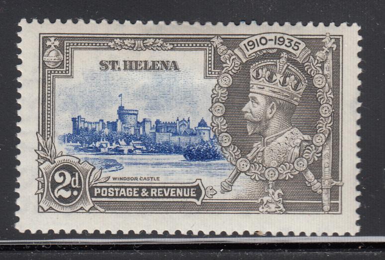 St Helena 1935 MH Scott #112 2p George V Silver Jubilee