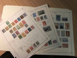 Collection of stamps of Greece on International pages, CV $470