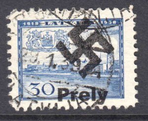 LATVIA 204 GERMANY OCCUPATION PRELY LOCAL OVERPRINT CDS XF SOUND $$$$$$$