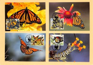 Mexico WWF World Wild Fund for Nature maxicards Monarch butterfly