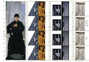 Louise Nevelson Pane Twenty 33 Cent Postage Stamps Scott 3379-83