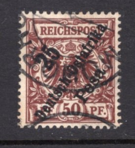 German East Africa 1896, 25p on 50pf VF Used Mohorho Cancel #10