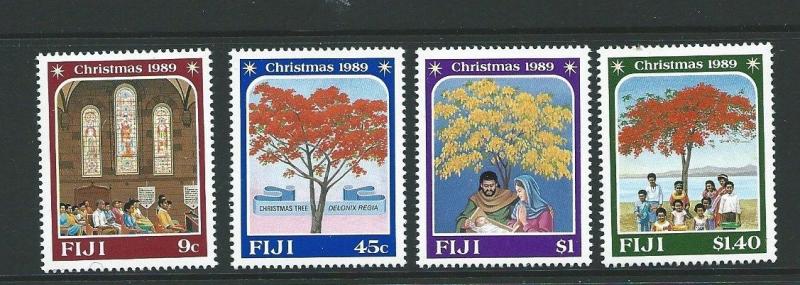 FIJI SG802/5 1989 CHRISTMAS MNH