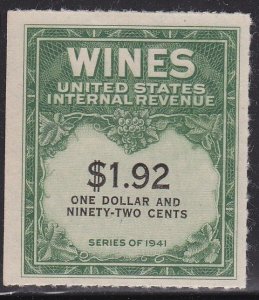 RE152 Nice mint wine stamp cv $ 80 ! see pic !