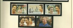 SAMOA  SCOTT 805-9 MNH
