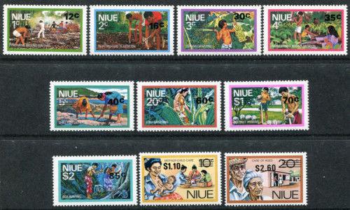 Niue 222-231,MNH, Plant trees Landscapes. x1291