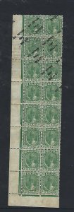 MALAYA JAPANESE OCCUPATION PERAK(P0811BB)DN 3C SLOPING OVPT BL OF 16, 9 MISS OVP