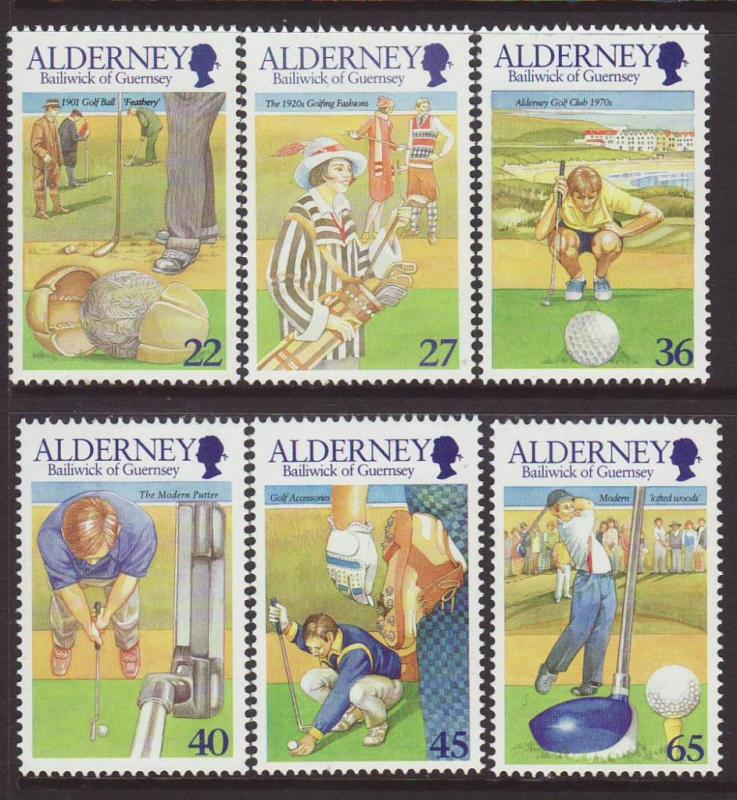 2001 Alderney Set U/Mint SGA169/A174