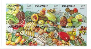 Colombia 1981 Fruit Block Sc C711 MNH C17