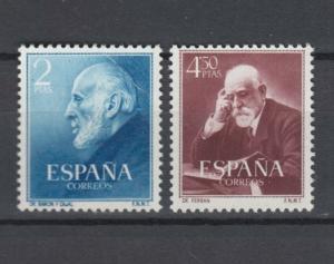 Spain 1952  Cajal y Ferran  - Edifil 1119/20  MNH Luxe