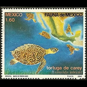 MEXICO 1982 - Scott# 1281 Hawksbill Turtle 1.6p NH