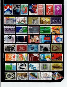 NETHERLANDS LOT OF 125 DIFFERENT USED STAMPS