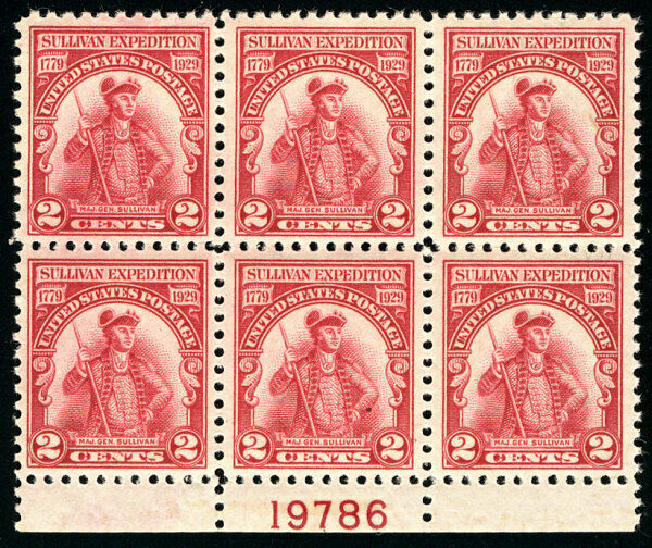 657 VF/XF OG NH, well centered plate pb2809  United States, General Issue  Stamp / HipStamp