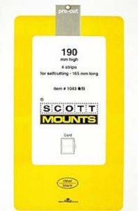 Scott/Prinz Souvenir Sheets & Small Panes Stamp Mount Size: 165x190 #1043 Clear