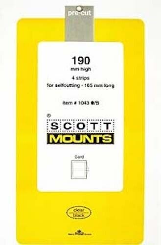 Scott/Prinz Souvenir Sheets & Small Panes Stamp Mount Size: 165x190 #1043 Black