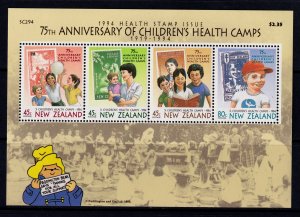 New Zealand 1994 Health Camps Mint MNH Miniature Sheet SC B148a