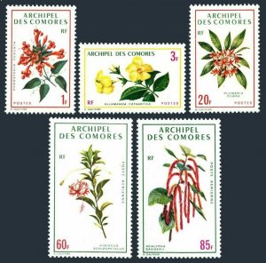 Comoro Isls 96-98,C37-38,MNH.Michel 124-128. Flowers 1971:Pyrostegia venusta,