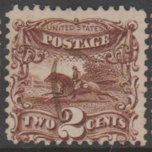 U.S. Scott #113 Pony Express Stamp - Used Single - IND