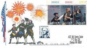 US ART COVER EXCHANGE ACE 141 DAVE LEMON AMERICAN BICENTENNIAL THEME