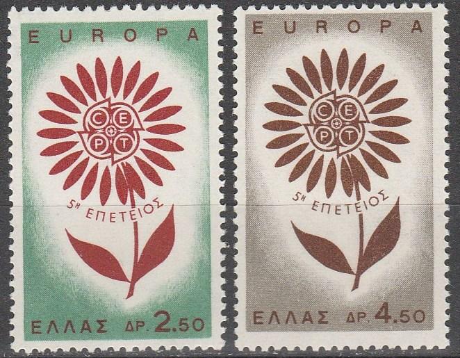 Greece #801-2 MNH F-VF  CV $5.00  (D1263)