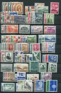 ICELAND 1944-1990 COLLECTION EVERY STAMP IS PERFECT MNH