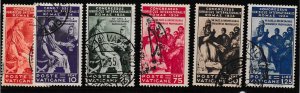 Vatican 1934 Scott 45-50 Complete set Judicial Congress VF/Used/(O)