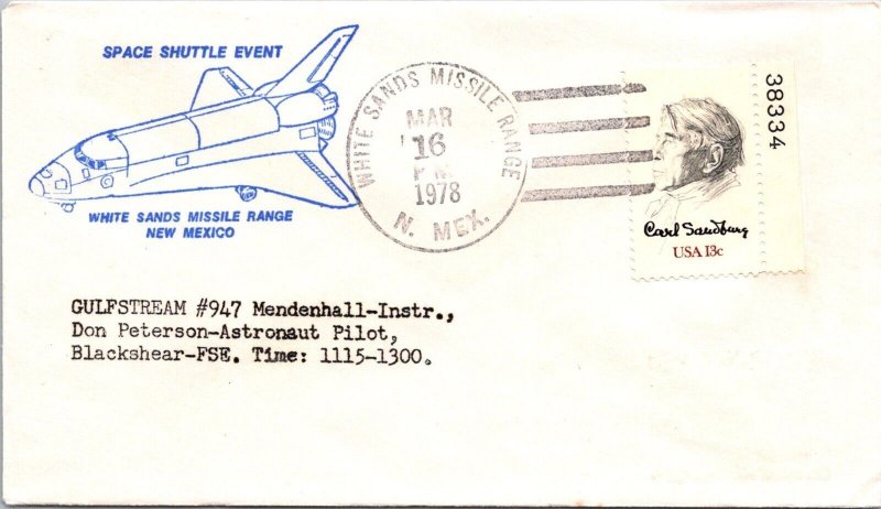 3.16.1978 Gulfstream #947 Blackshear FSE - White Sands Missile Range NM - F73921