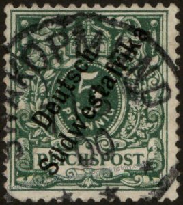 German 1898 SW Africa SWAKOPMUND DSWA Mi6 Overprinted Deutsches Reich 104246