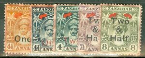 IZ: Zanzibar 94-8 mint CV $77; scan shows only a few